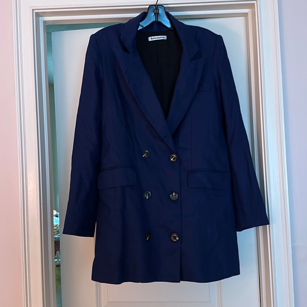 reformation blazer dress